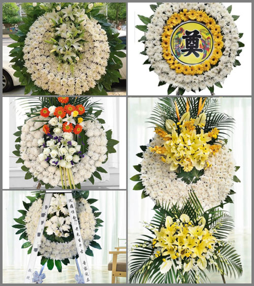 山东青岛平度市云山镇官里一村花圈速递
